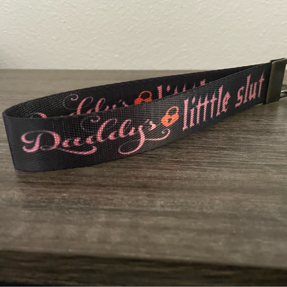 Kids Black and Pink Keychain